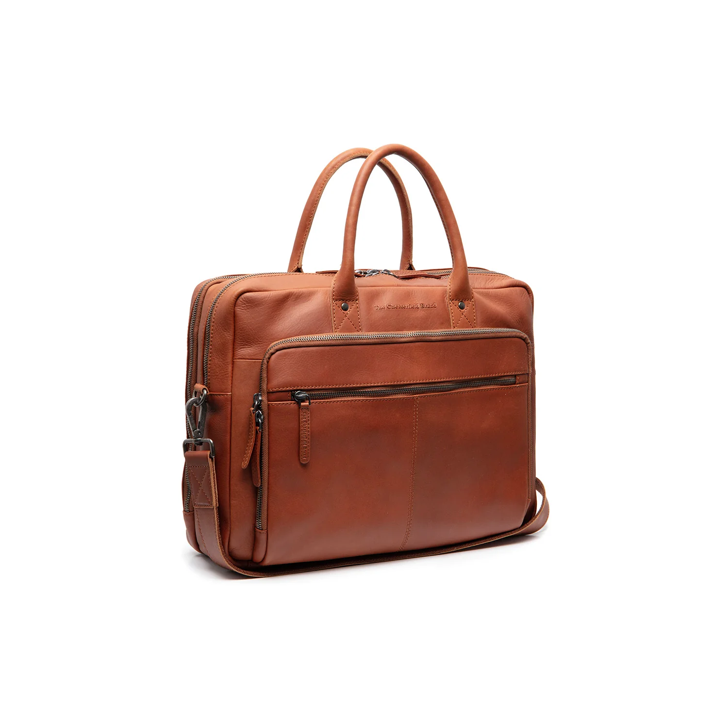 Cognac Leather Laptop Bags